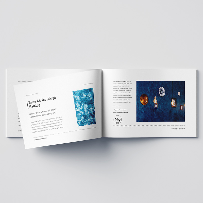 Yatay A4 Tel Dikişli Katalog