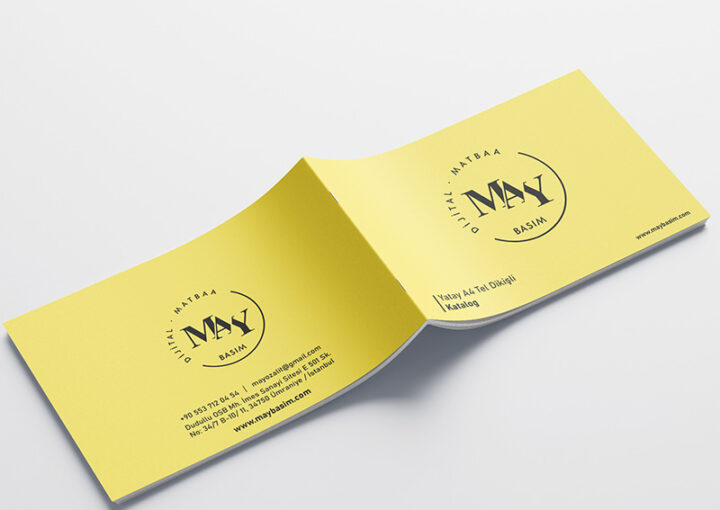 Yatay A4 Tel dikişli katalog cafe restoran